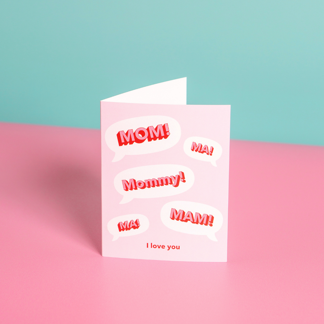 Party Mountain Paper co. - Wholesale Moederdagkaartje - Mam! I Love You | Moederdagkaart3