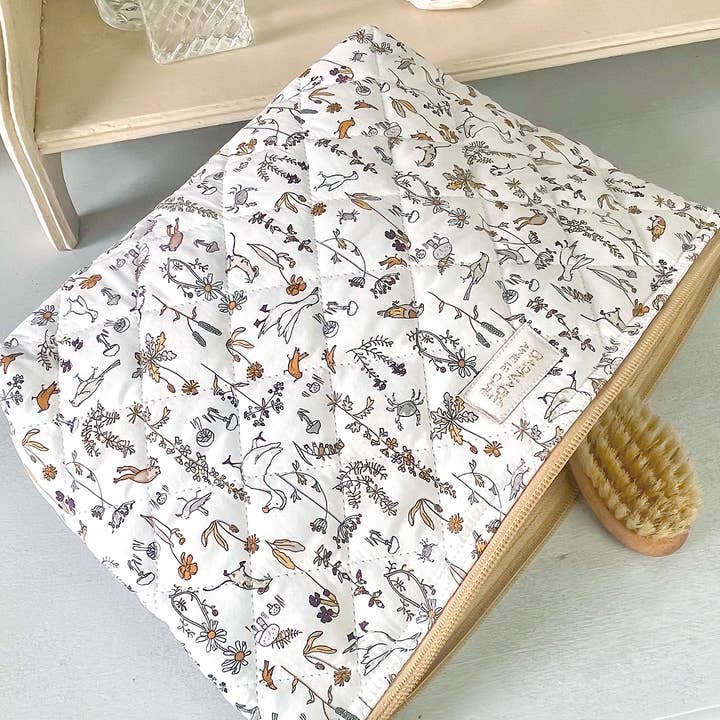 BARNABÉ AIME LE CAFÉ - Wholesale Toiletry bag – women's - Liberty® Fabric Toiletry Bags with Plasticized Interior10