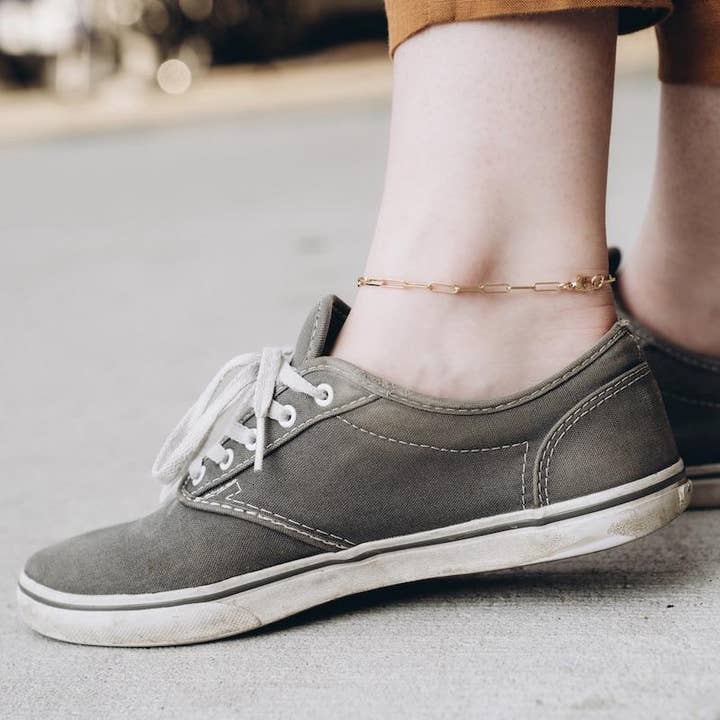 Chain Link Anklet 10x3mm for wholesale by Danae