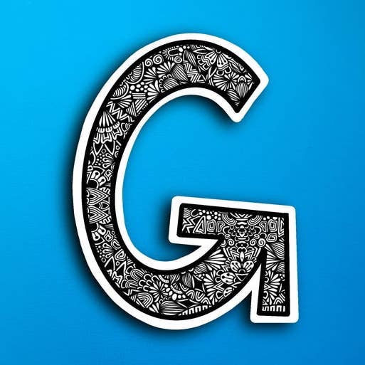 Small Block Letter G (WATERPROOF) for wholesale by Zenspire Designs