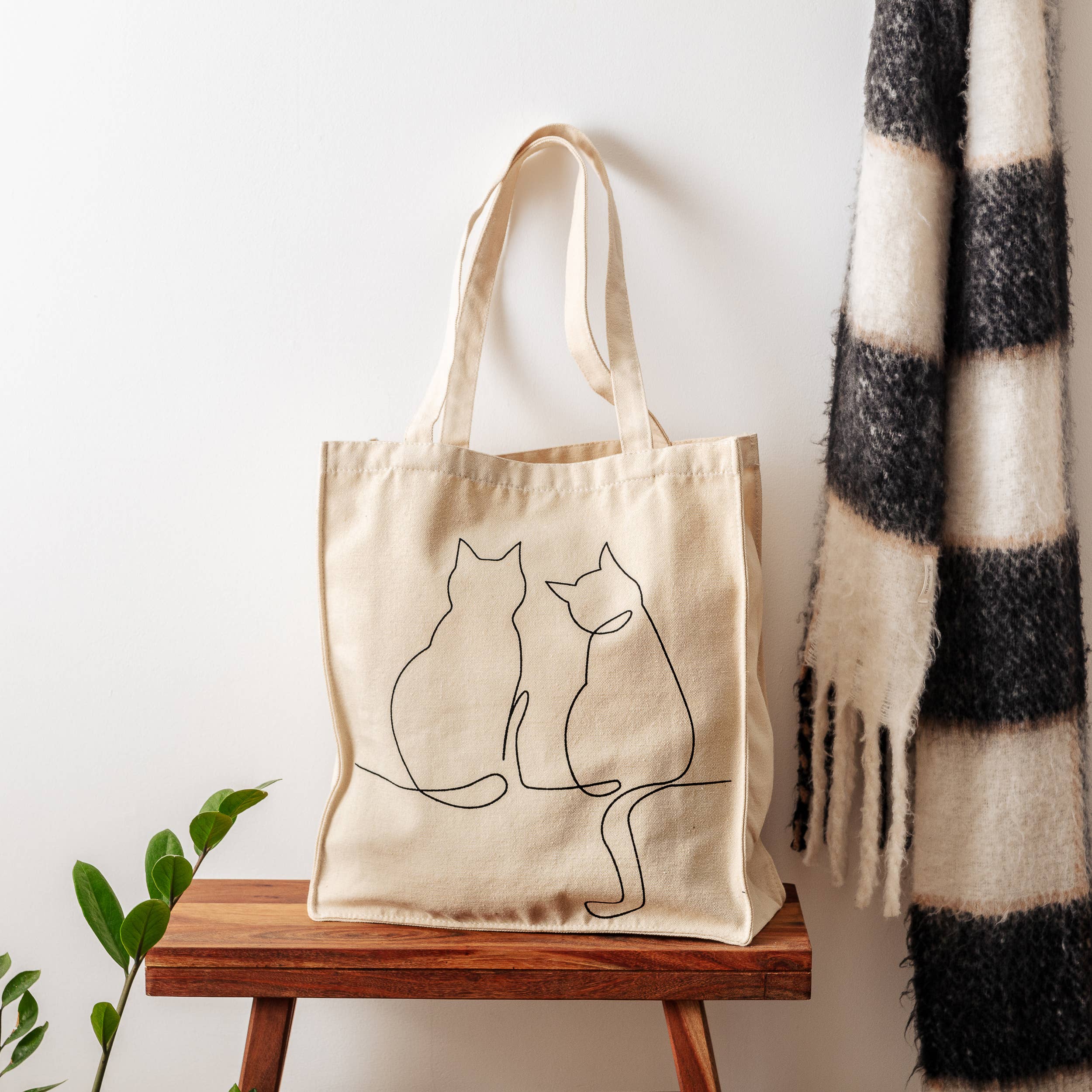 Park Life Designs - Wholesale Tote Bag - Women's - Milo Cat - Cotton Tote Bag 2