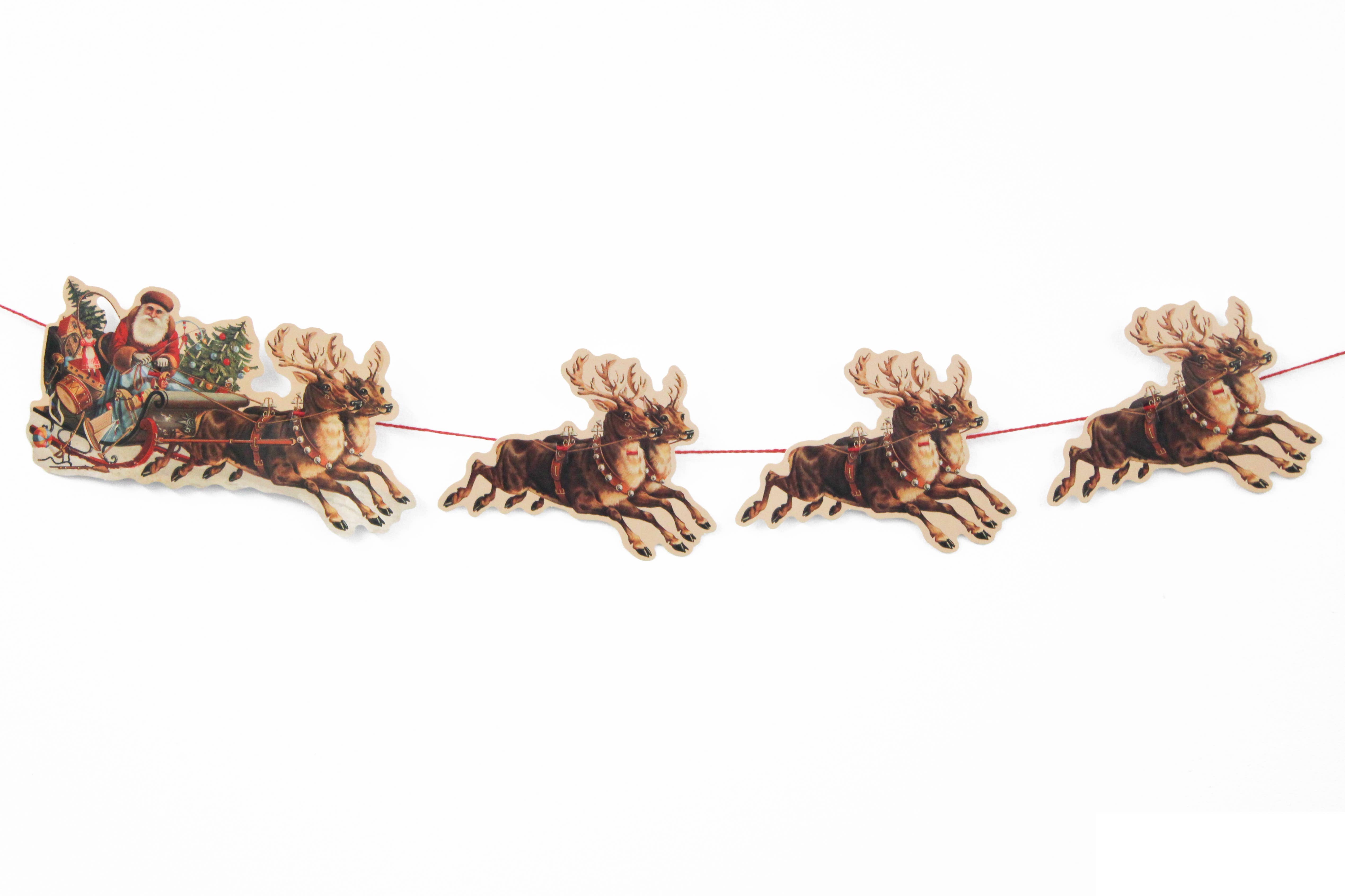 Mamelok - Wholesale Bunting/Garland - SANTA SLEIGH GARLAND