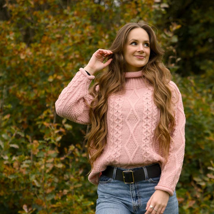 Mars Knitwear - Wholesale Knitted jumper – Women′s - British Wool - Seacole - Rose Mix