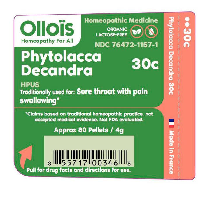 Ollois - Wholesale Oral Supplement/Vitamin - Olloïs Phytolacca Decandra 30C Vegan Organic, 80 Pellets1