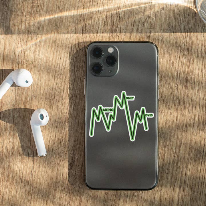 Making Money Moves All Weatherproof Sticker for wholesale by Trader Lifestyle