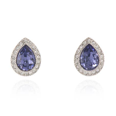 Orecchini con cristalli di tanzanite Cachet Talma per la vendita all'ingrosso da parte di Cachet London
