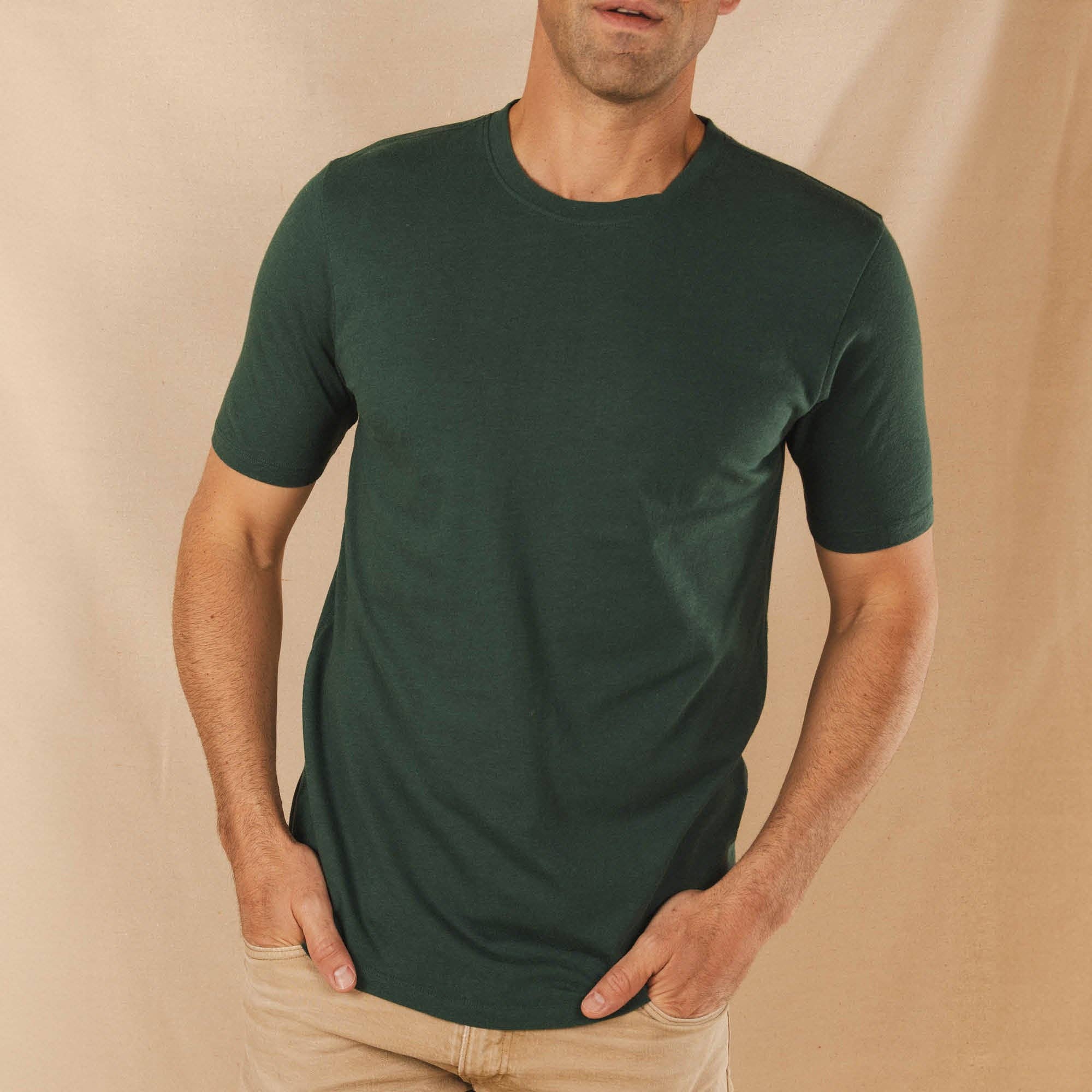 Shinesty, Inc - Wholesale T-Shirt - Men's - The Bistro | Forest Green Everyman™ T Shirt0