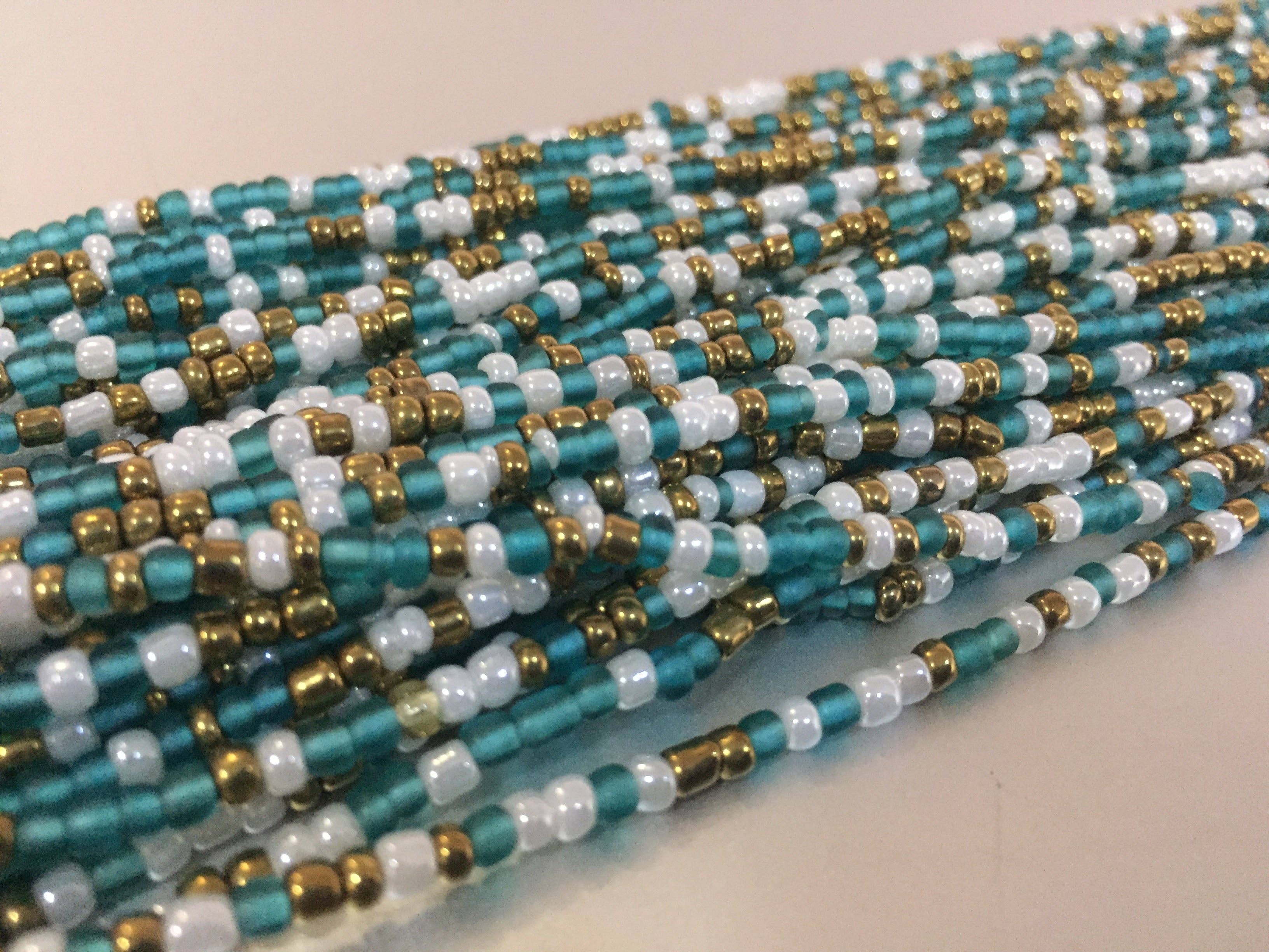 The Afrophile - Wholesale Beads - WINTER WONDERLAND waist beads0