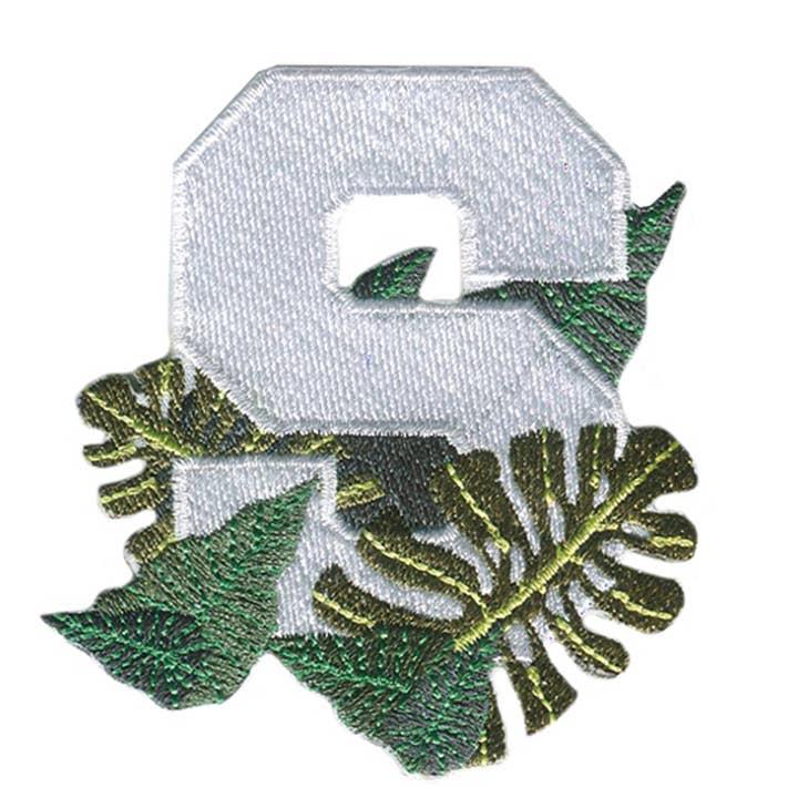Iron on Patch - S Summer Plants Logo for wholesale by Catch the Patch