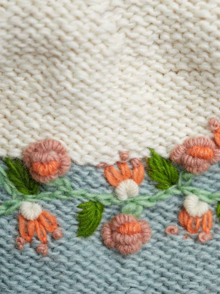 By Many Hands - Wholesale Slippers - Women's - Flora Sage Knit Slippers