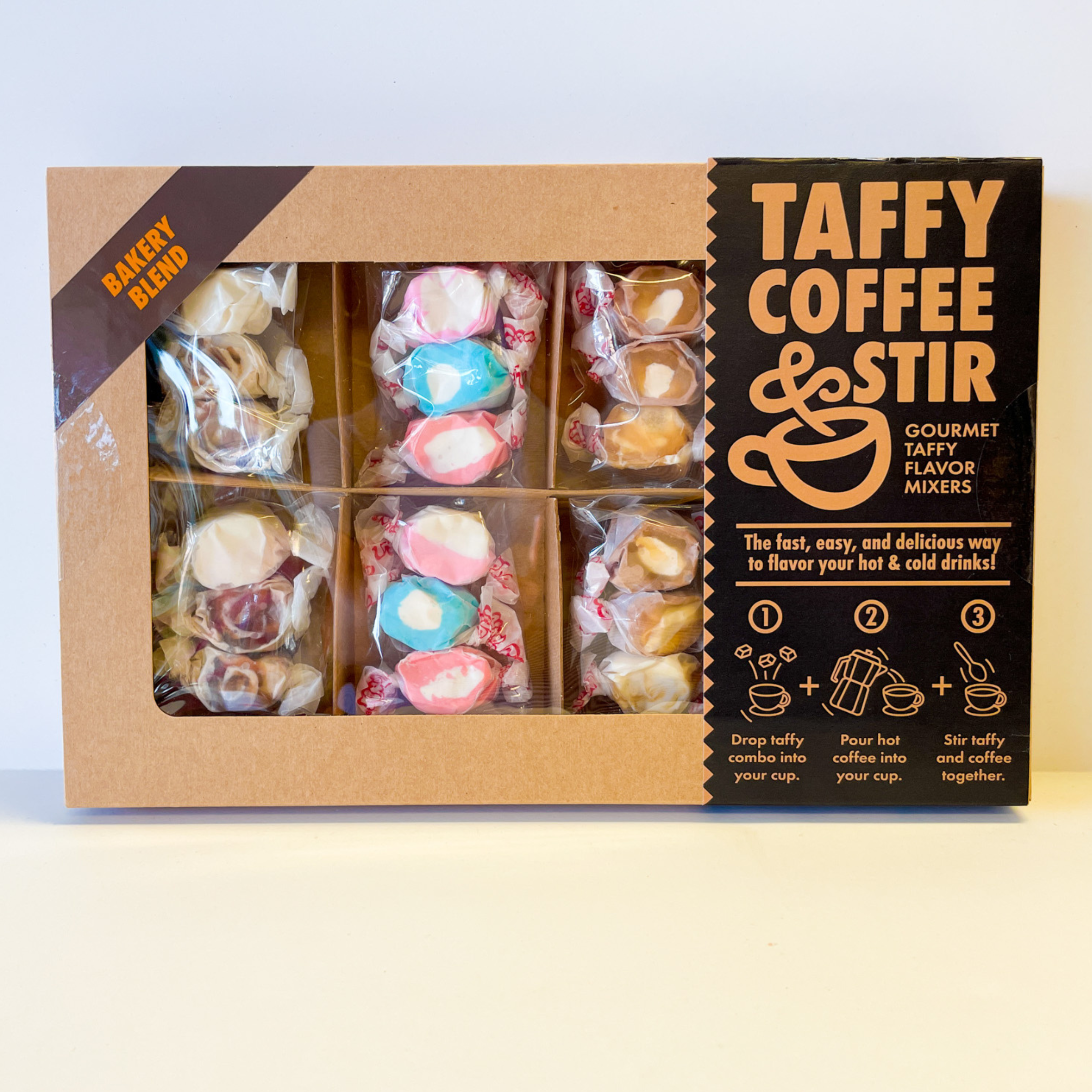 Taffy2you - Wholesale Taffy - Taffy, Coffee, & Stir - Variety Coffee Flavors Maker10