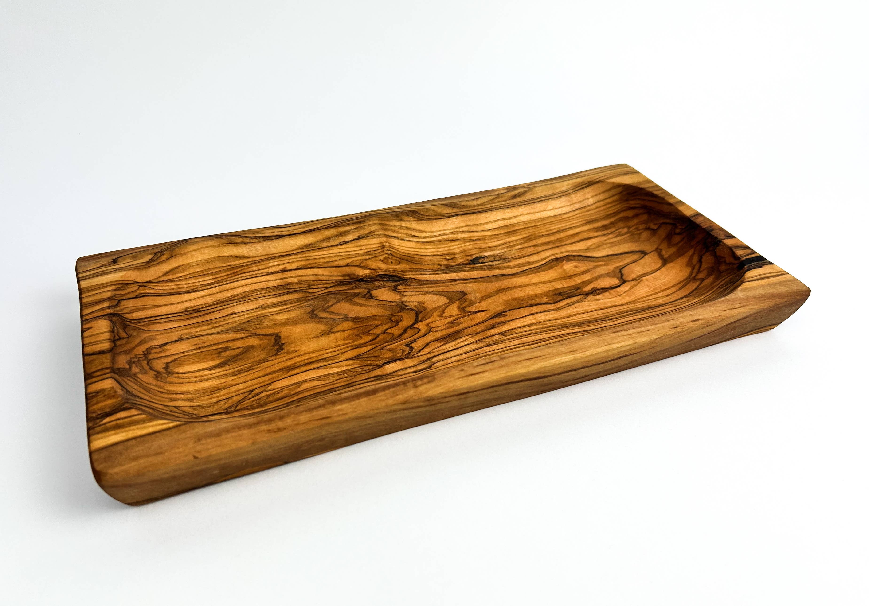 Natural OliveWood - Vente Assiette de service - Plaque rectangulaire en bois d'olivier2