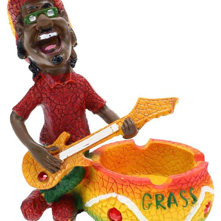SPS Wholesale Inc - Wholesale Ashtray - 4″ Rasta Resin Ashtray, Assorted Designs - M04251