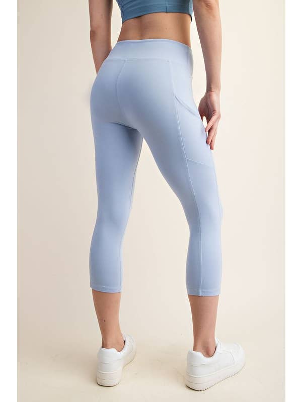 Sunday Morning - Wholesale Athletic/Lounge Leggings - Women's - P456037 Butter Soft Capri Length Yoga Leggings12