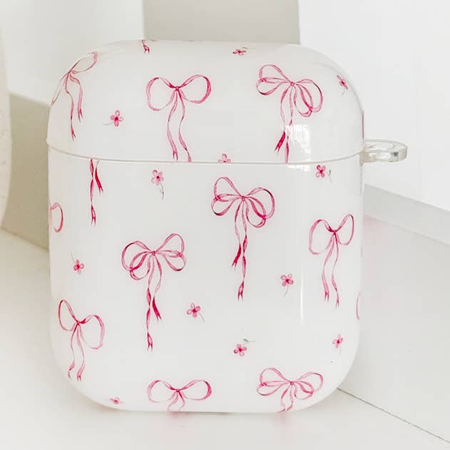 Airpods Case - Dainty Bows for wholesale by Coconut Lane