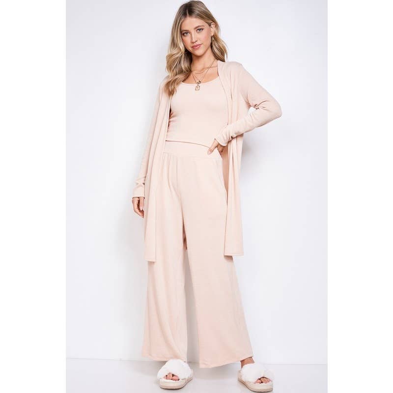 Phil Love – Großhandel Set aus Oberteil und Hose (NICHT Loungewear) – Damen – Solider Cardigan, 3-teiliges Set — ideal für den täglichen Gebrauch12
