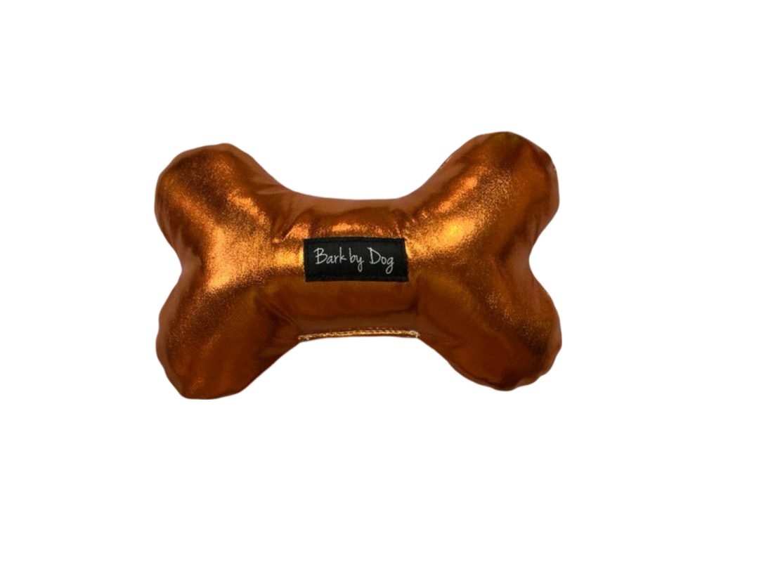BARK by DOG - Vendita all'ingrosso Peluche - Cani - Giocattolo per cani Gleam Orange Bone3