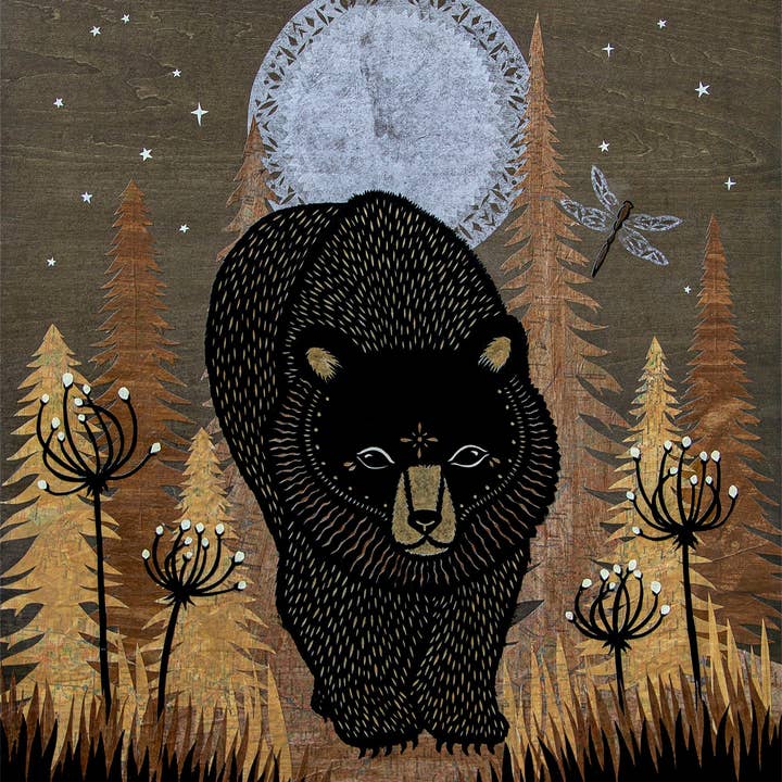 The Wise King - Impressão Arte em Papel de 16 x 20 polegadas por atacado de Rural Pearl: Cut Paper Art by Angie Pickman