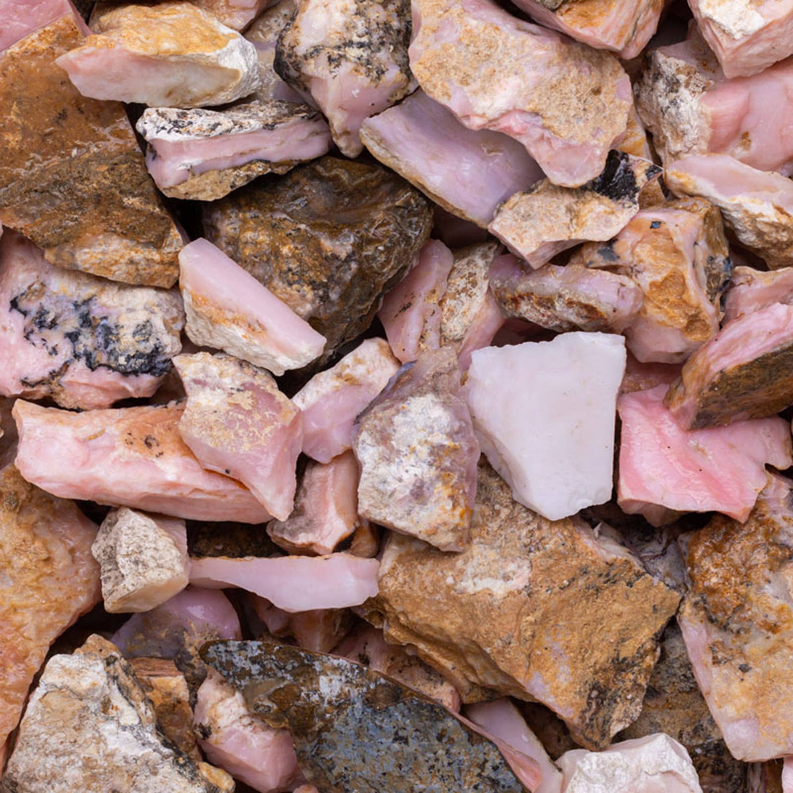 Fantasia Mining – Engroshandel Spirituelle sten og krystaller – Rough Pink Opal fra Peru - Rå naturlige sten (ca. 0,45 kg)3