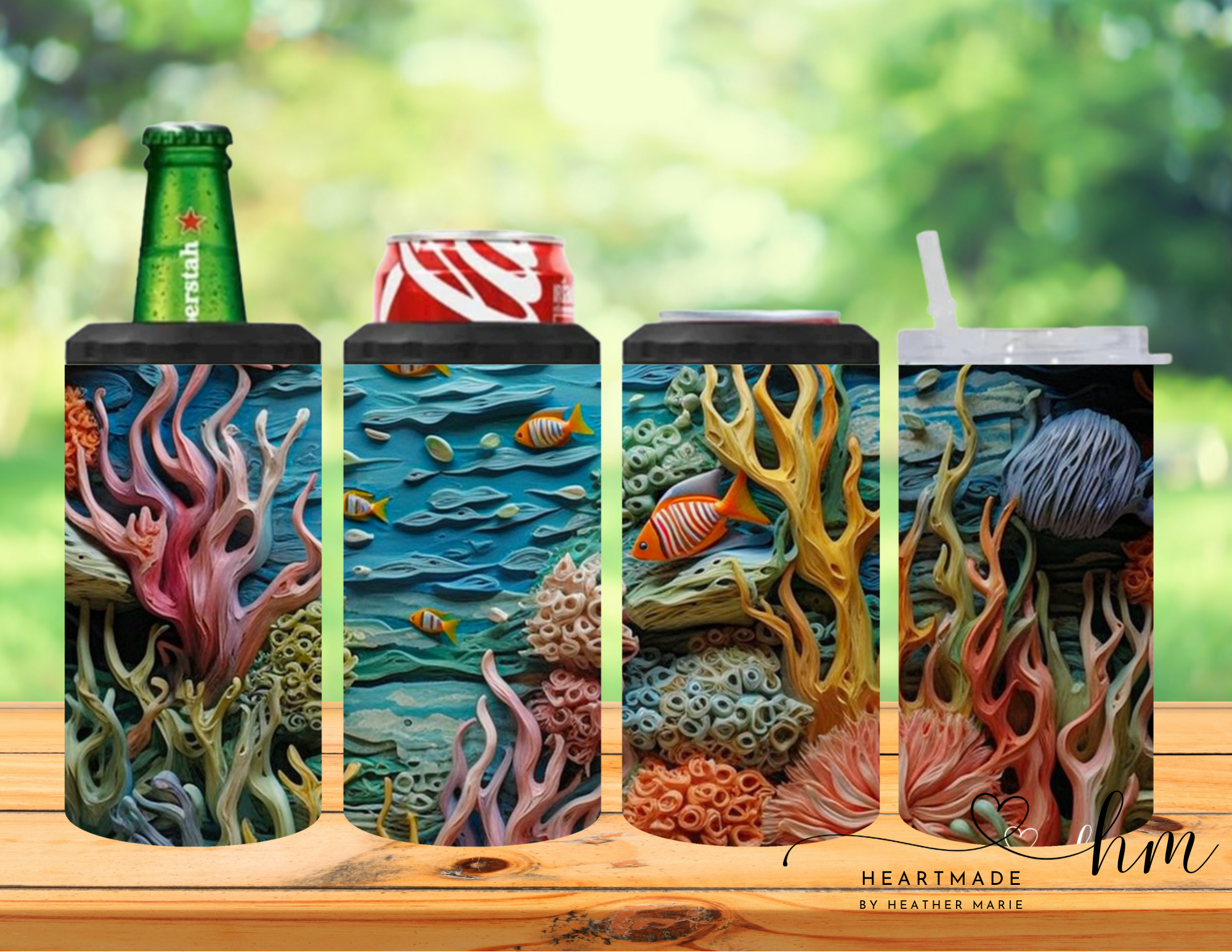 Heartmade By Heather Marie, LLC – wholesale Insulated mug/tumbler – 4 in 1 Ocean 3D Tumbler0