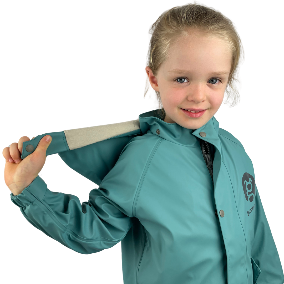 Grubbybub - Vente Imperméable – enfant - Veste toutes saisons avec pare-boue15