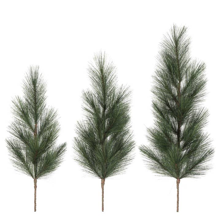 Vickerman 24-30-36" White Pine Tops 3Pc Set for wholesale by Vickerman