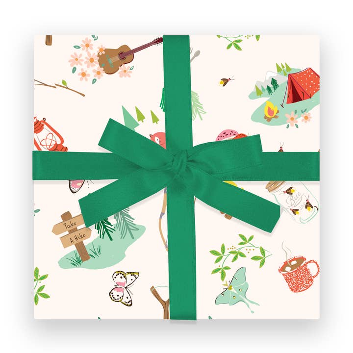 Gift wrap | Camping Adventure for wholesale by Sea Urchin Studio