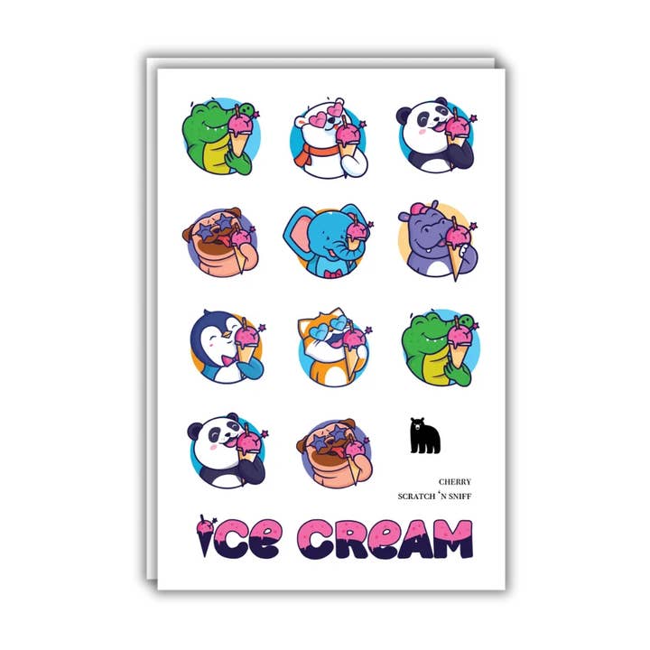 Ice Cream Pals pour la vente par Four Bears Sticker Club