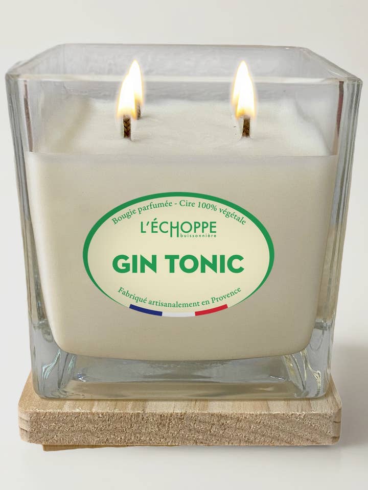 Gin Tonic - Scented candle 400g for wholesale by L'Échoppe Buissonnière