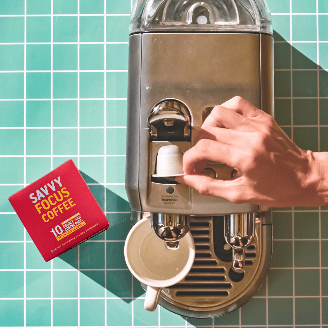 SAVVY BEVERAGES – wholesale Instant coffee/espresso – BIODEGRABLE COFFEE PODS + VITAMINS + NOOTROPICS + ADAPTOGENS6