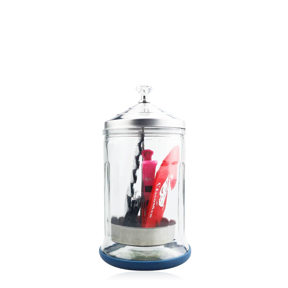 Salon Equipment Pros - Wholesale Jar - OP-Tech Disinfectant & Sanitizing Glass Jar - 21 oz.1