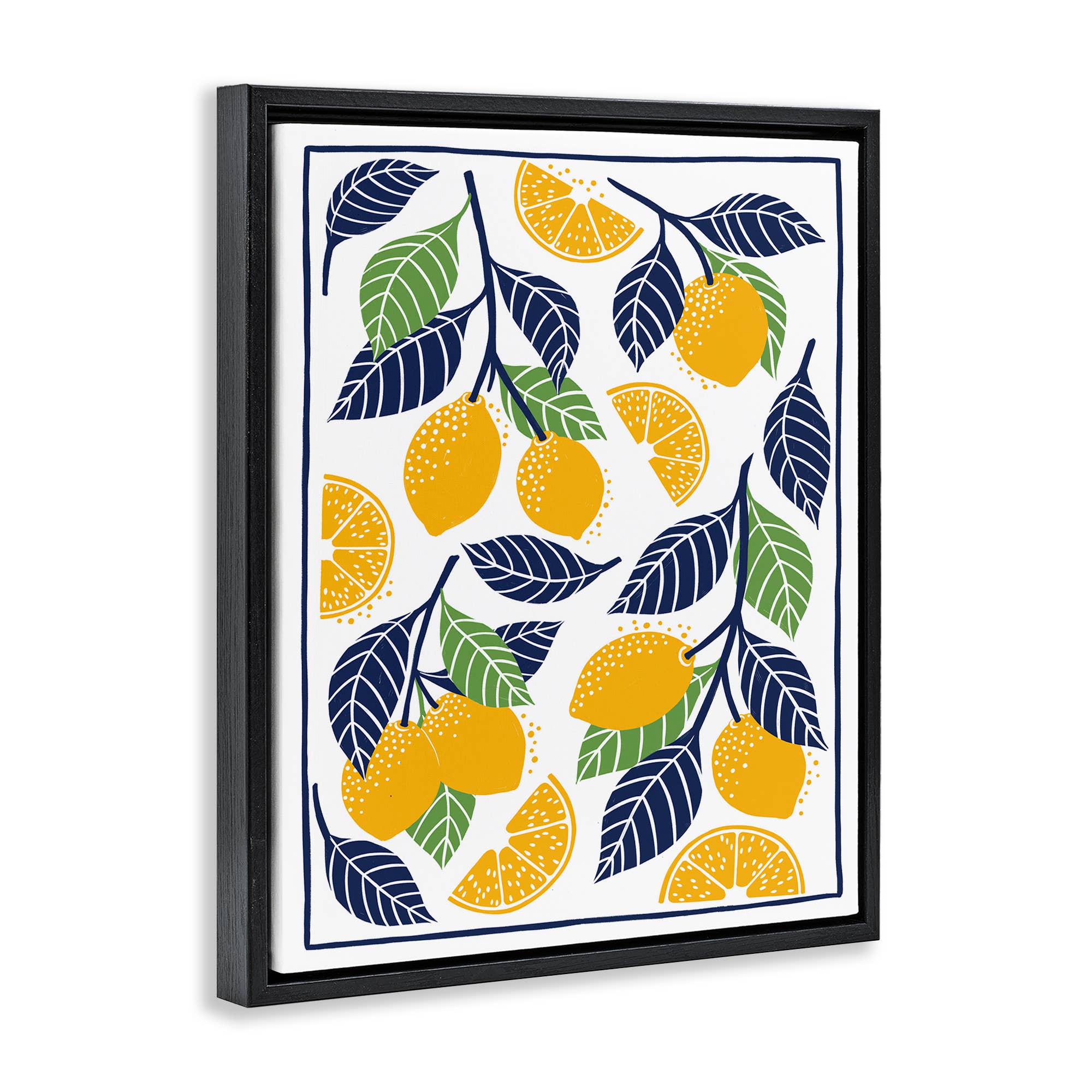 Stupell Industries – wholesale Wall sign – Mediterranean Lemons Pattern - Framed Wall Art19