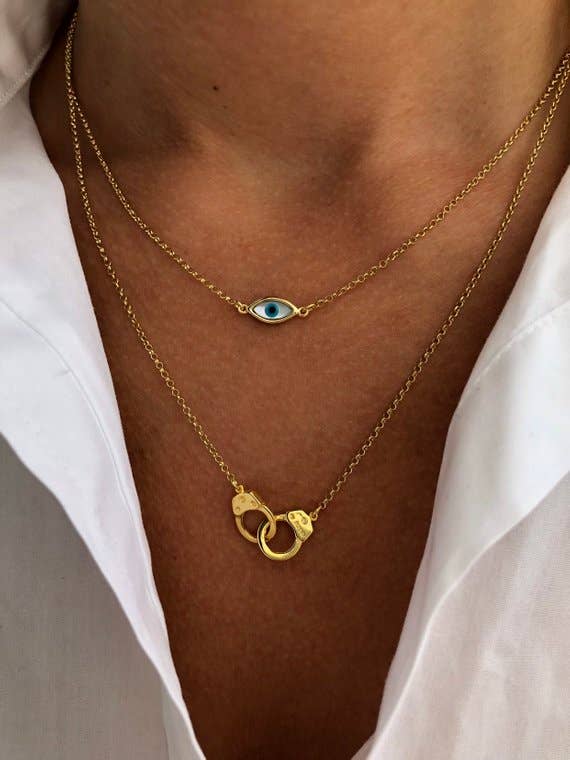 Christina Christi – wholesale Pendant/charm necklace – Gold Necklaces,Evil Eye Necklace,Handcuff Pendant,Silver 9257