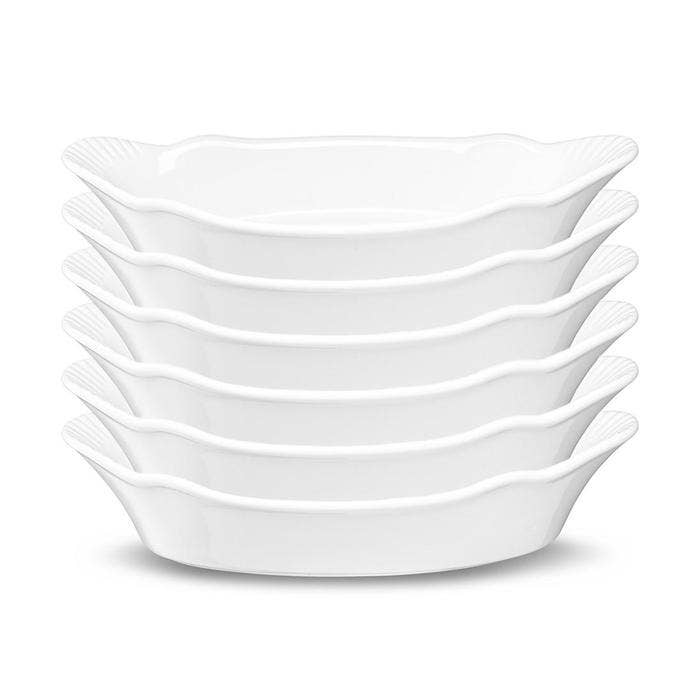 Kook - Wholesale Baking Dish - Kook Ceramic Au Gratin Baking Dish, 12 oz, Set of 6