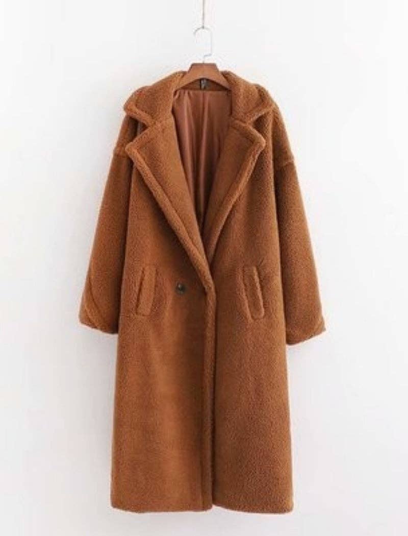 safistyle - Wholesale Fur/Faux Fur Coat - Women's - Teddy Coat with Notched Lapels18