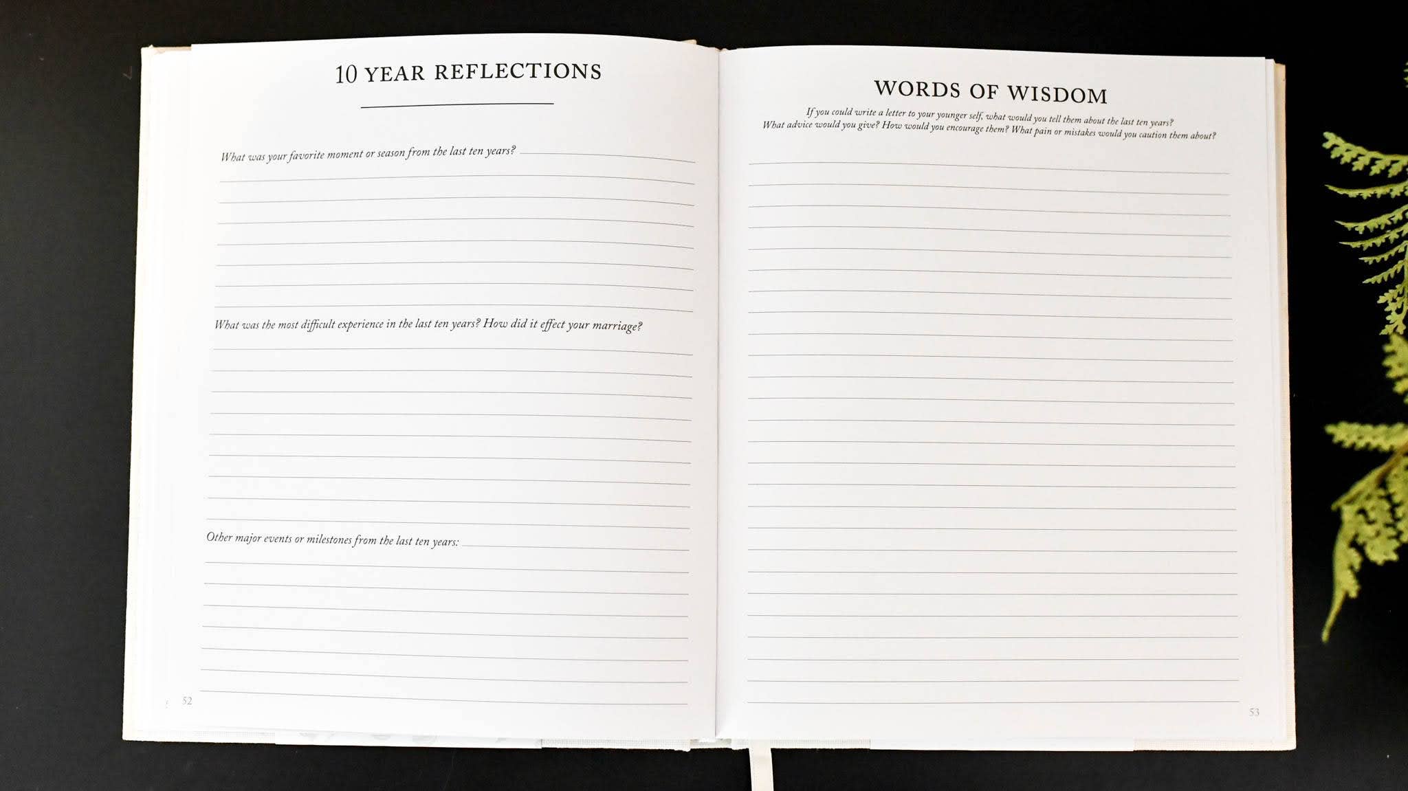 Duncan & Stone Paper Co. - Wholesale Journal/Diary - Anniversary Journal | Wedding Book | Gift for Wife or Spouse7