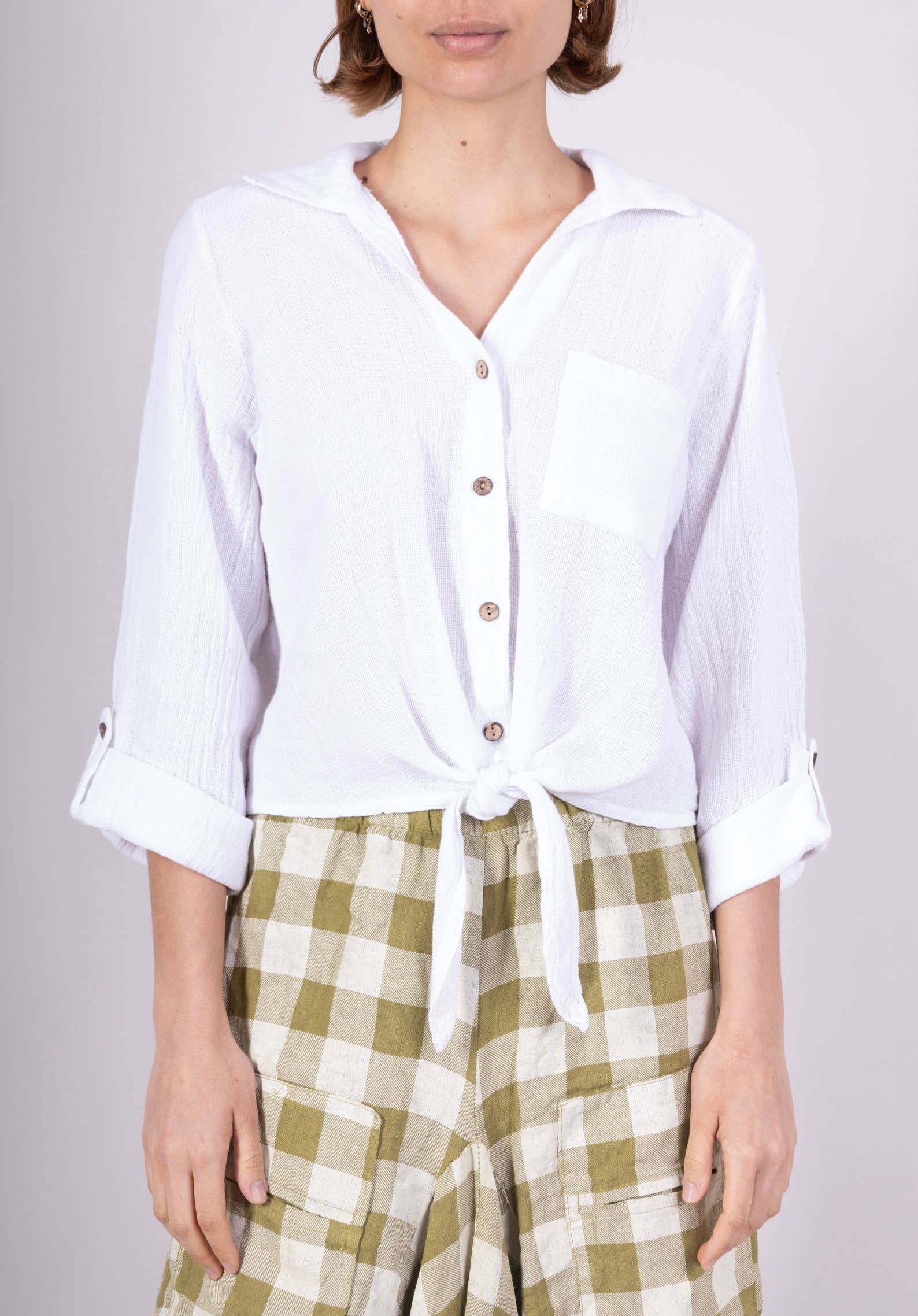 LINEN & COTTON HOUSE – Großhandel Bluse – Damen – Leinenweste 3025 MY VEST42