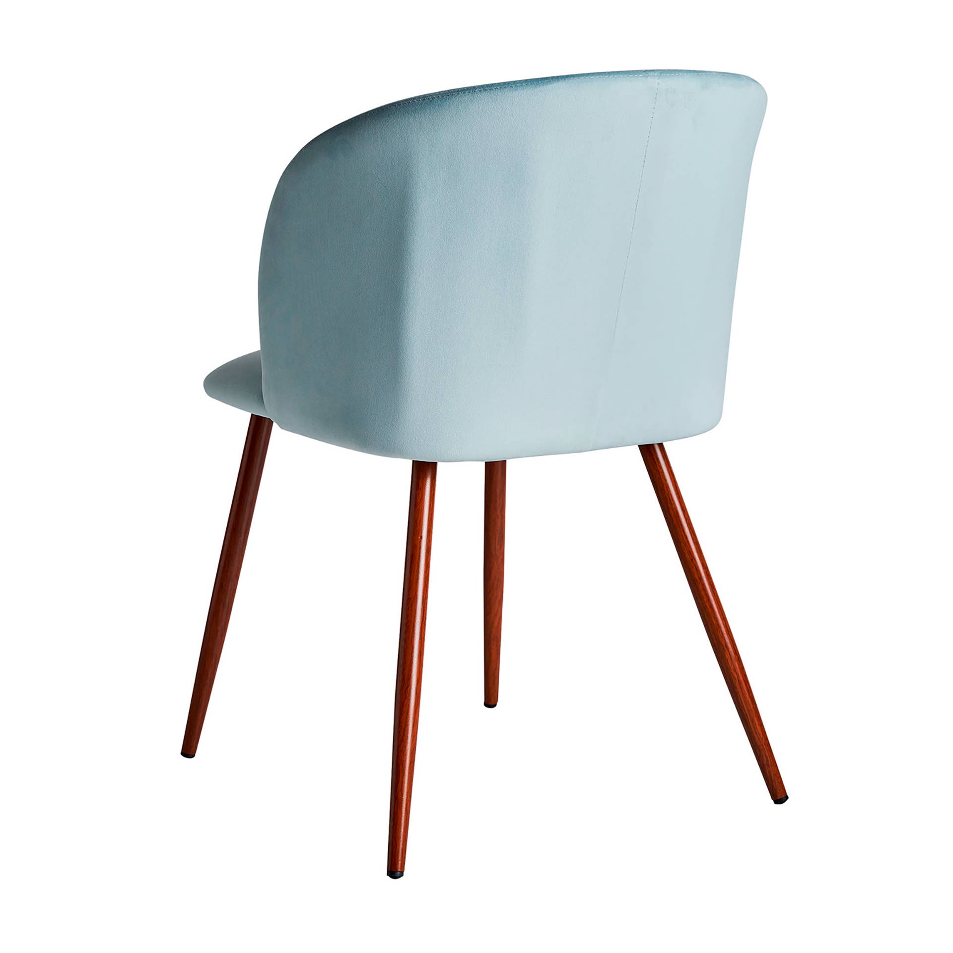 Kodu - Wholesale Chair - Blue velvet chair measuring 50x55x75cm3