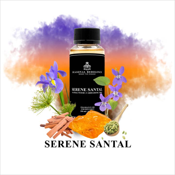 Seasonal Redolence - Wholesale Diffuser Fragrance Refill - Serene Santal Luxury Home Oil Diffuser Scent2