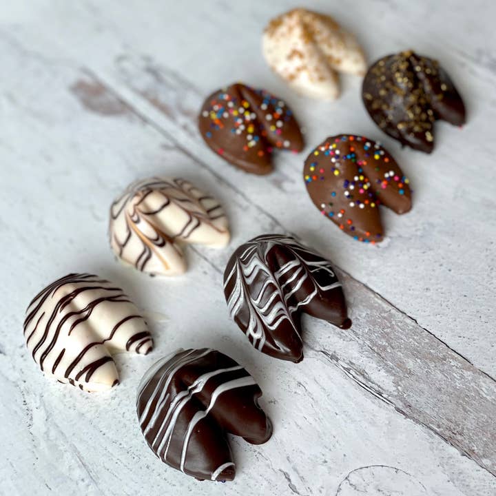 Chocolates Unlimited by Denise - Wholesale Chocolate Covered Sweets - Chocolate Dipped Fortune Cookies5