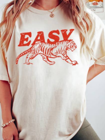 The Candy Collections - Wholesale Screen printed t-shirt – Women′s - Easy tiger humor mom life tee shirt tshirt graphic