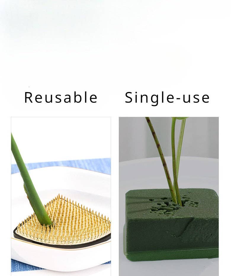 Gohobi （We cover U.S. import duties） - Vendita all'ingrosso Decorazioni da tavolo - Gohobi Ikebana Kenzan Supporto per Fiori in Acciaio Inossidabile23