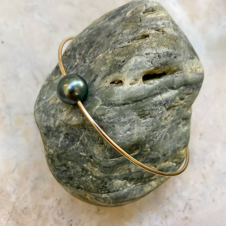 Leighton Lam Designs - Wholesale Bangle Bracelet - Tahitian Pearl Bangle