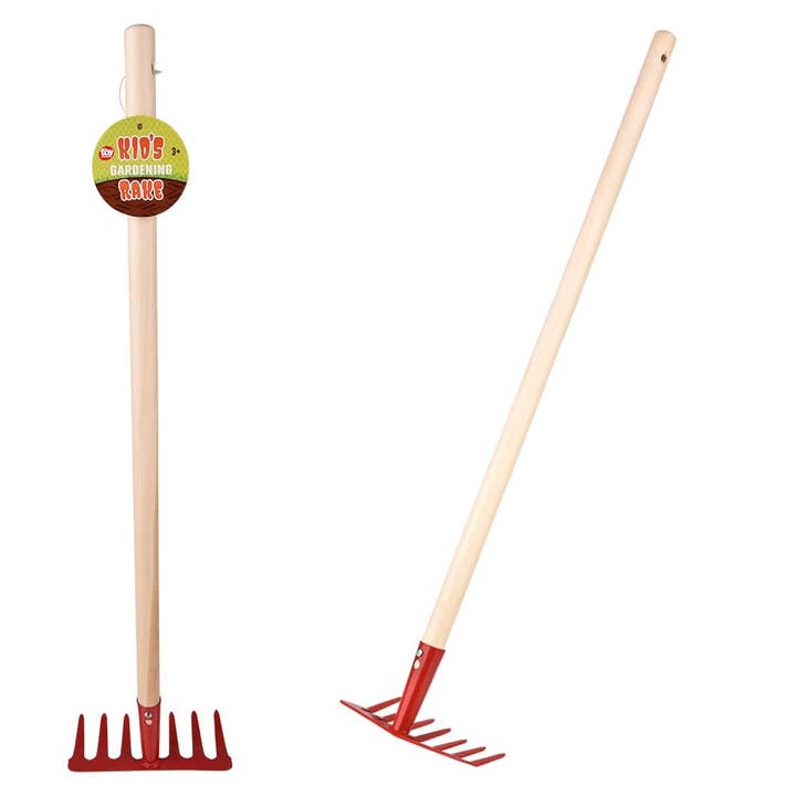 Kids Garden Rake 26.75" 6ct - LLB Toys for wholesale by La Luna Bella - Toys