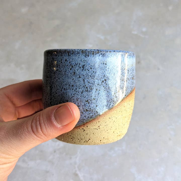 Jess McCormick Pottery – wholesale Coffee mug – FJORD double espresso cup 125ml, Handmade 4 oz ceramic mug2