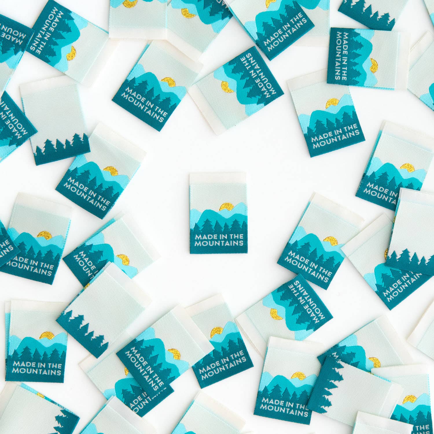 Sarah Hearts - Wholesale Craft Supplies - Made in the Mountains - Sewing Woven Clothing Label Tags1