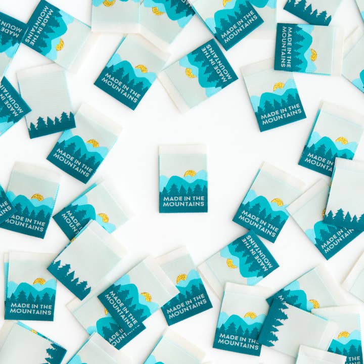 Sarah Hearts - Wholesale Craft Supplies - Made in the Mountains - Sewing Woven Clothing Label Tags1