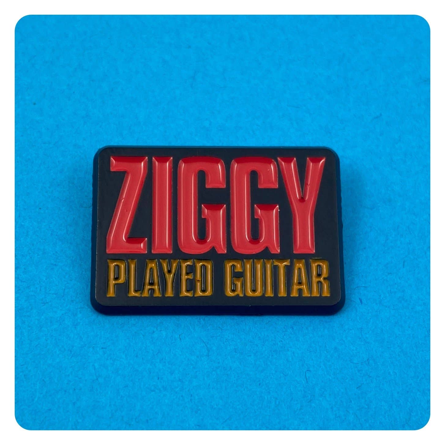 Ridin' High Productions - Wholesale Lapel Pin/Button - Ziggy Played Guitar Enamel Pin0