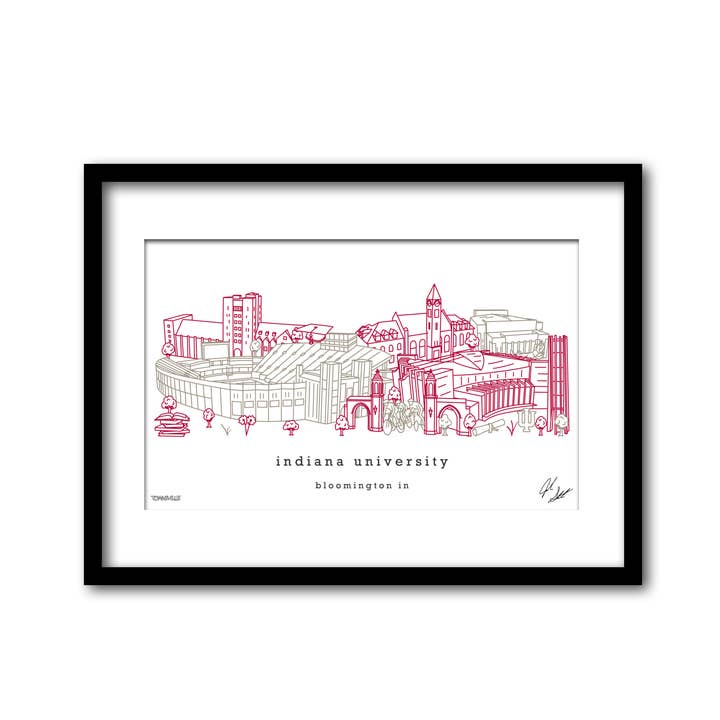 Indiana University Minimalist Wall Decor for wholesale by Townsville Art