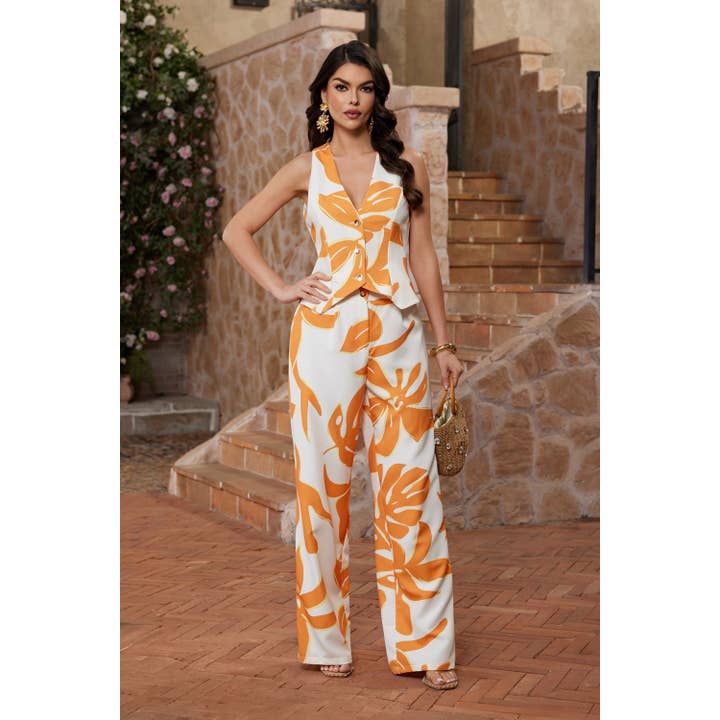 Chicways - Wholesale Top & Pant Set (NOT Loungewear) - Women's - Printed Pants Set
